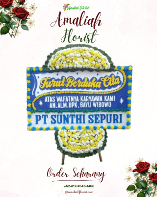 Papan Bunga Duka di Metro Selatan