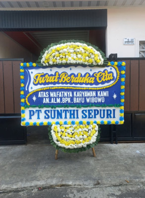 Papan Bunga Duka di Metro Selatan